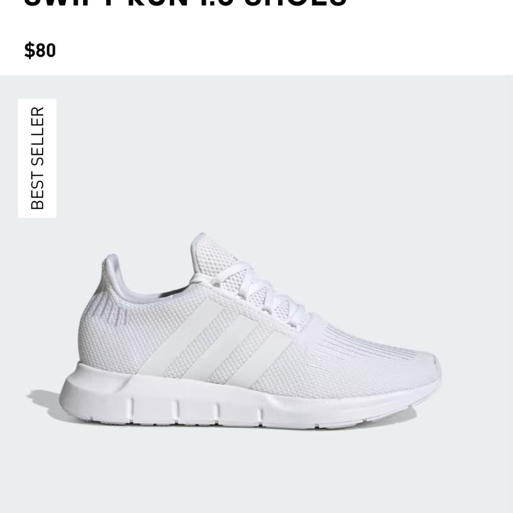 Adidas Swift Run 1.0 in Classic White